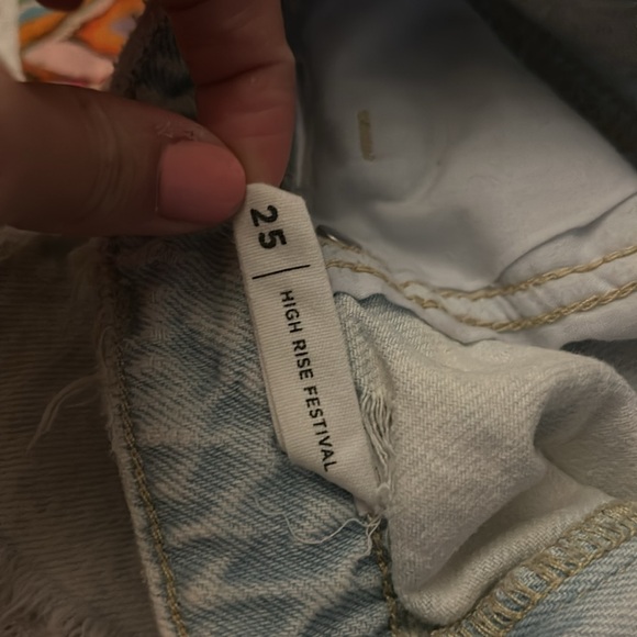 Pacsun high rise shorts light wash - Picture 5 of 5